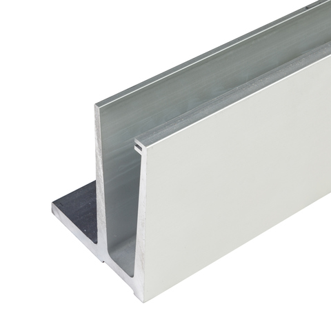 Profil aluminiowy typ-F ELOX L=2500mm Glass t: 12,00-21,52 mm, G/h = 1 kN | AL/03-25/E | https://lkinox.com/produkty-stal-nierdzewna/