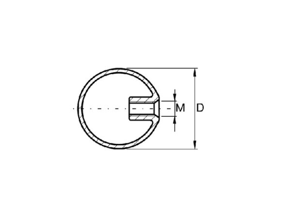 KULA D150 mm/AISI 304 - SZLIF | L04/150-01/4S | https://lkinox.com/produkty-stal-nierdzewna/